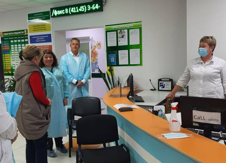 Ольга Балабкина: «Жители Алдана очень довольны проведённым капитальным ремонтом здания детской поликлиники»